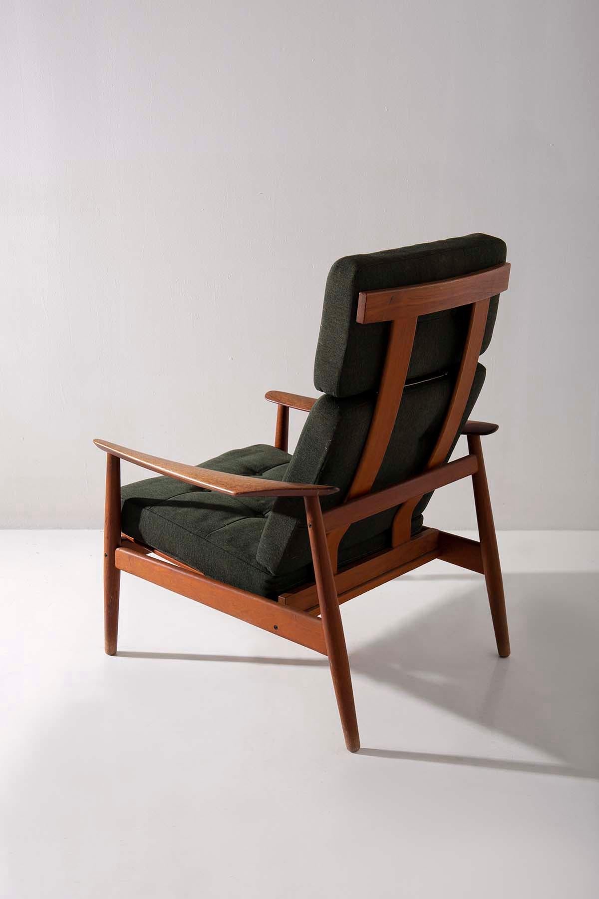 Mid-Century Modern Arne Vodder Vintage armchairs for France & Daverkosen, original label For Sale
