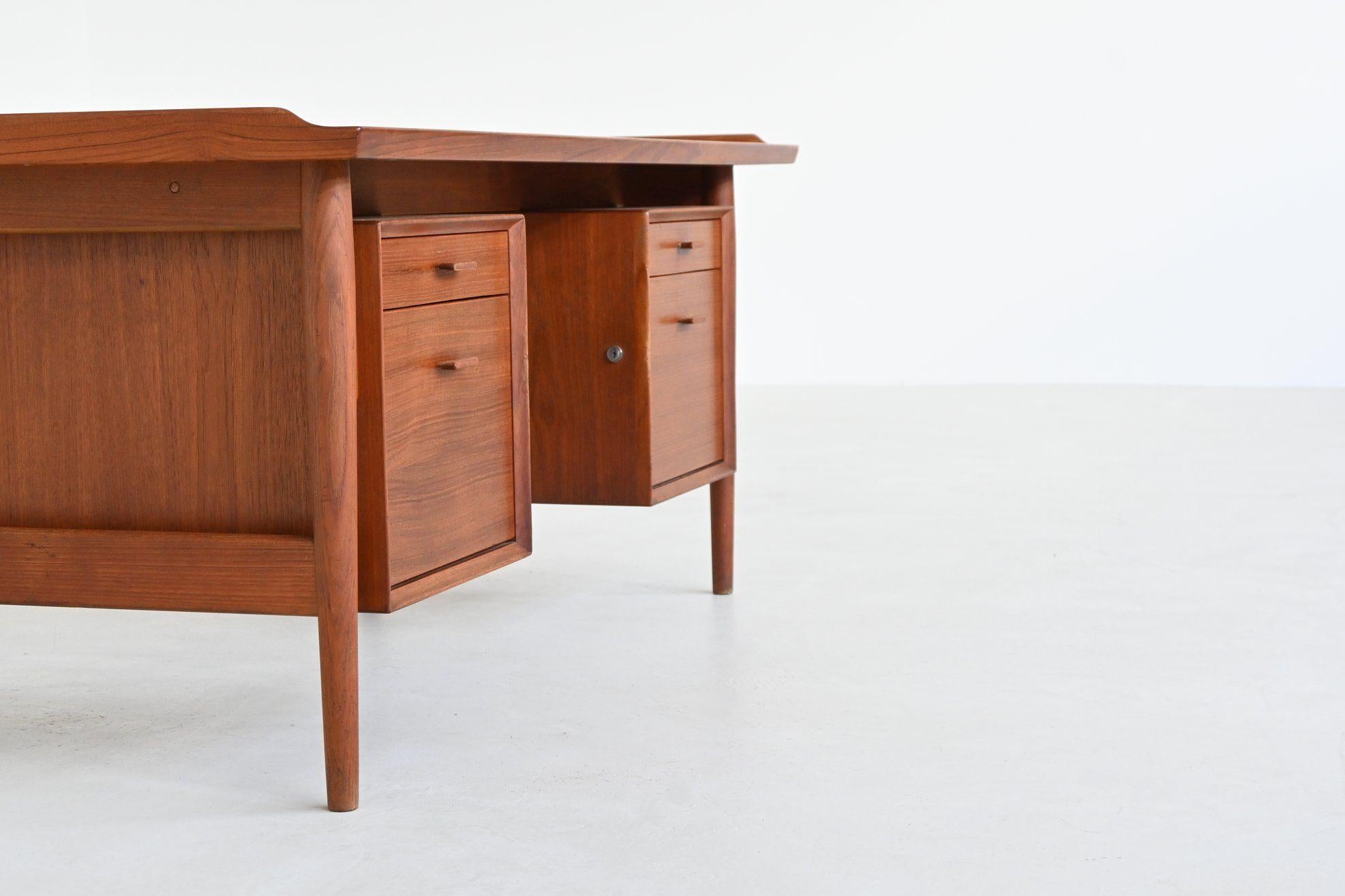 Arne Vodder Schreibtisch Modell 207 in Teakholz Sibast Dänemark 1960 im Angebot 2
