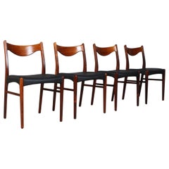  Set of 4 Arne Wahl Dining Chairs