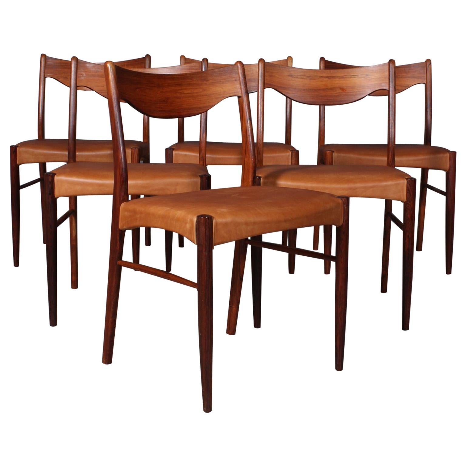 Arne Wahl Dining Chairs, Set of 6