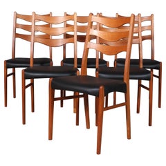Vintage Arne Wahl Dining Chairs, Set of 6