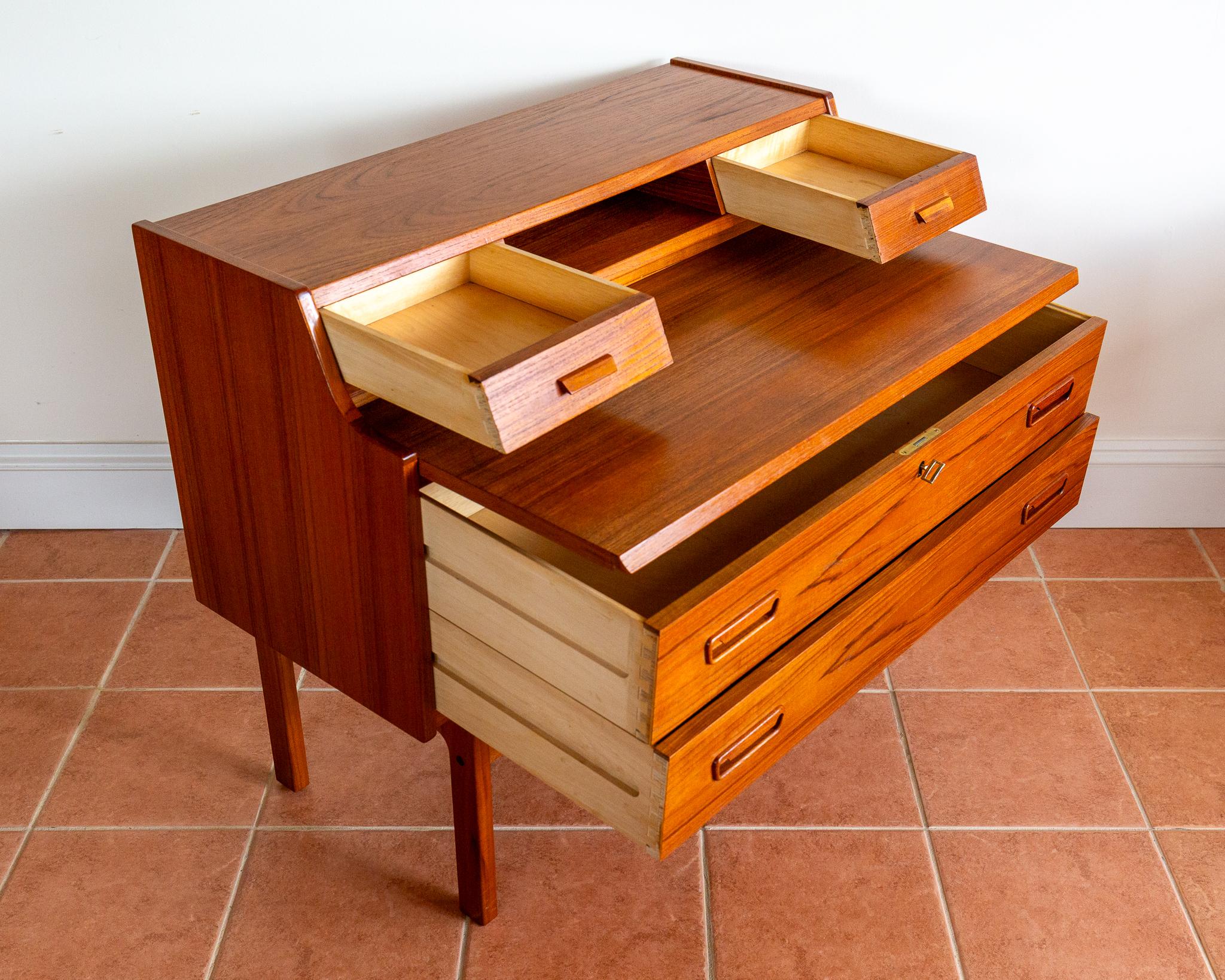 Arne Wahl Iversen Bureau Desk Danish Mid Century Teak 1960s MCM Scandinavian For Sale 8