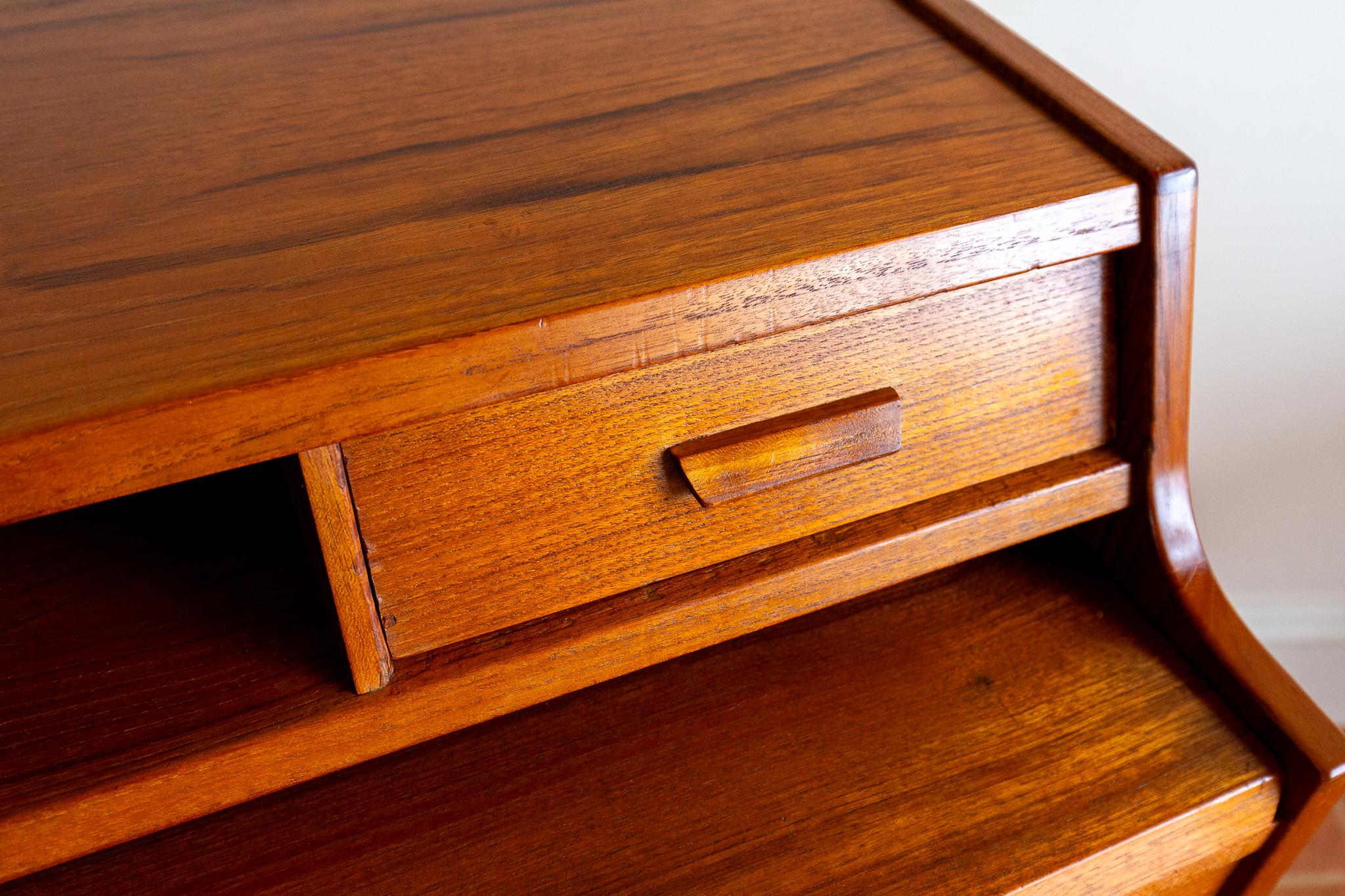 Arne Wahl Iversen Bureau Desk Danish Mid Century Teak 1960s MCM Scandinavian For Sale 14