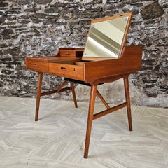 Arne Wahl Iversen Danish Teak Desk/Vanity Model 65