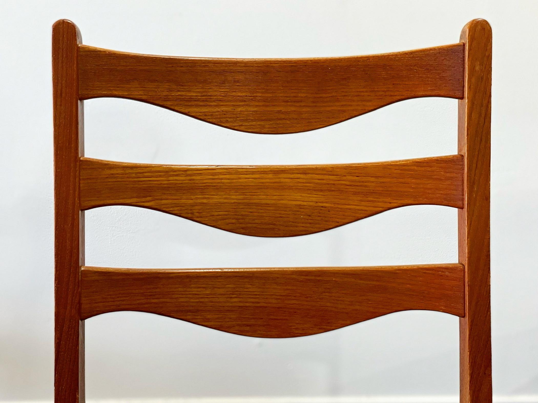 Arne Wahl Iversen Dining Chairs in Teak, Set of 8, Midcentury Danish Modern 1