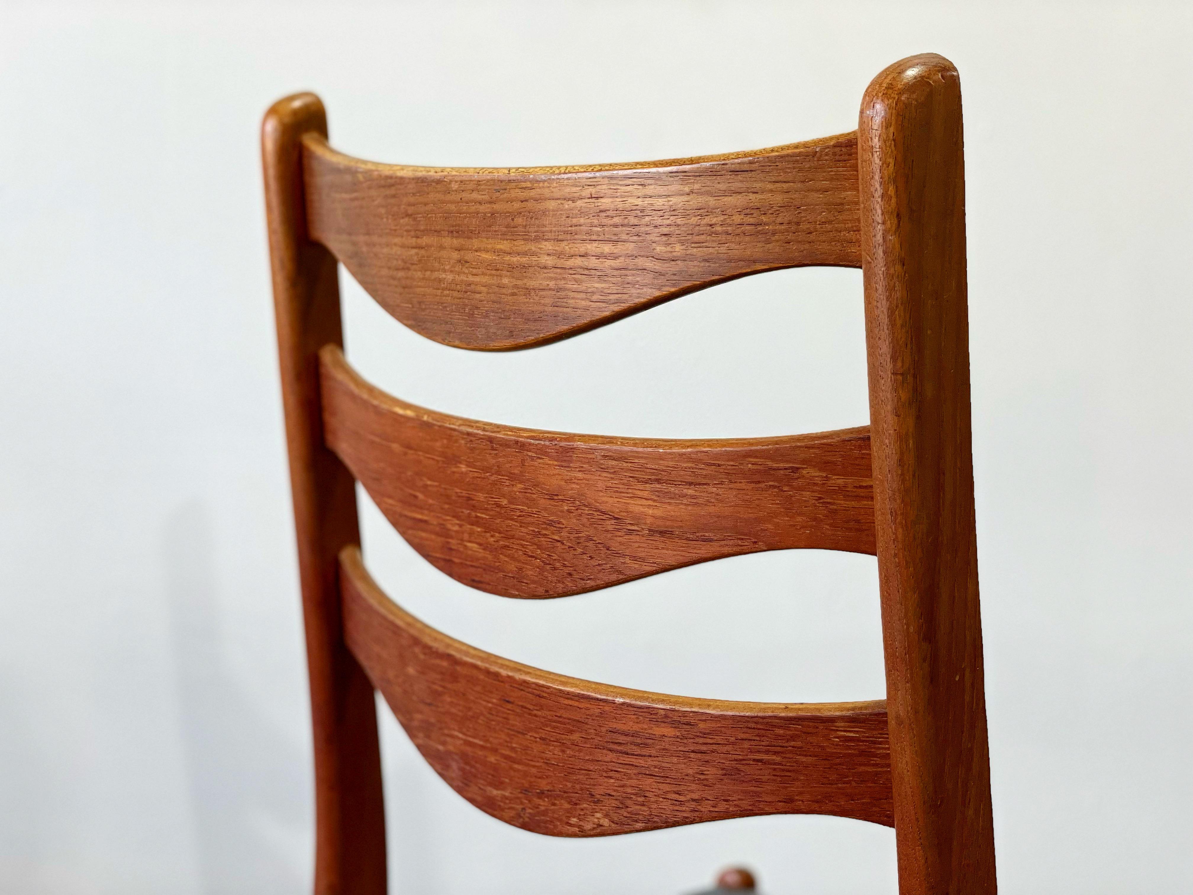 Arne Wahl Iversen Dining Chairs in Teak, Set of 8, Midcentury Danish Modern 2