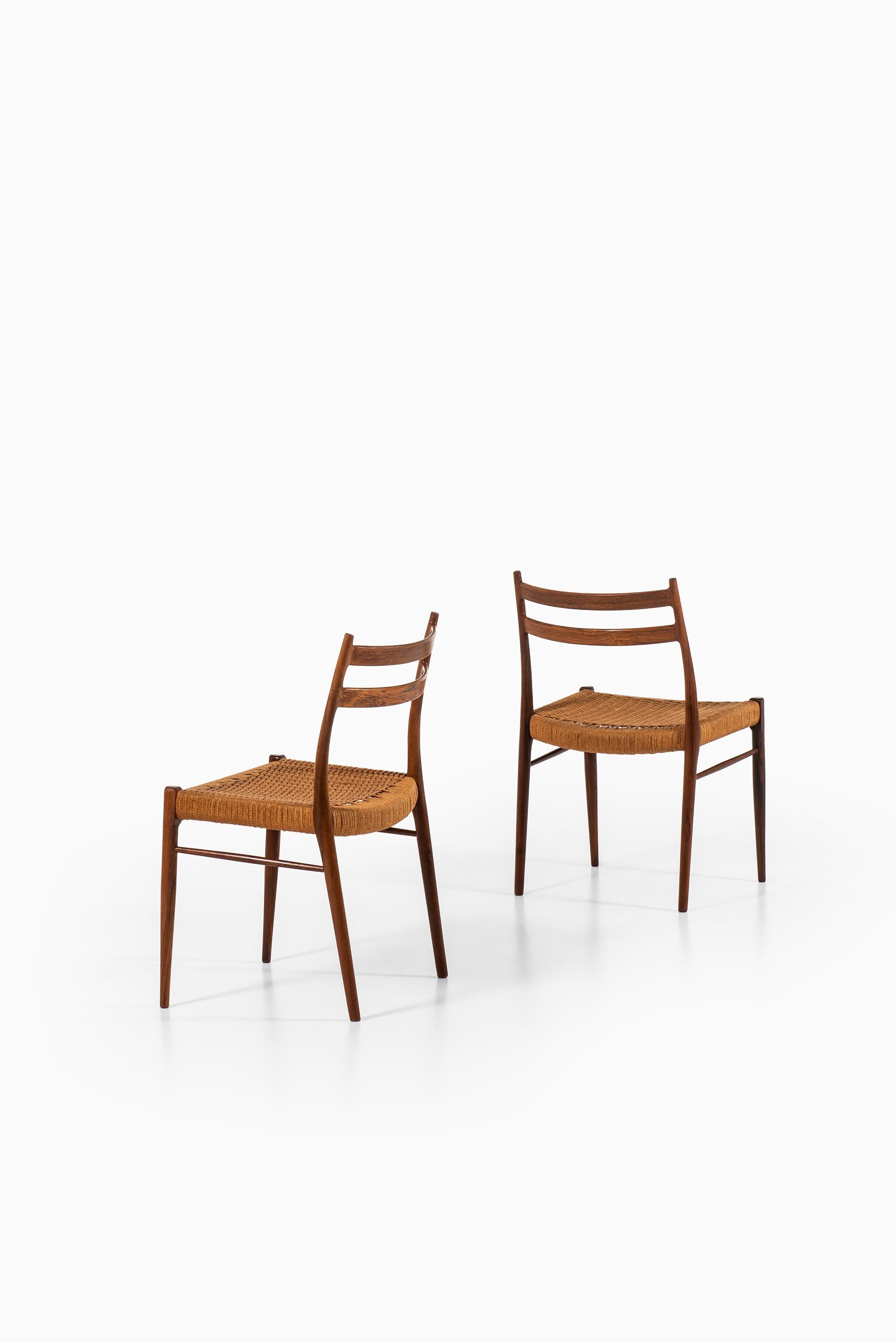 Arne Wahl Iversen Dining Chairs Model GS-70 Produced by Glyngøre Stolefabrik 1
