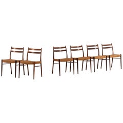 Chaises de salle à manger Arne Wahl Iversen Modèle GS-70 Produit par Glyngøre Stolefabrik