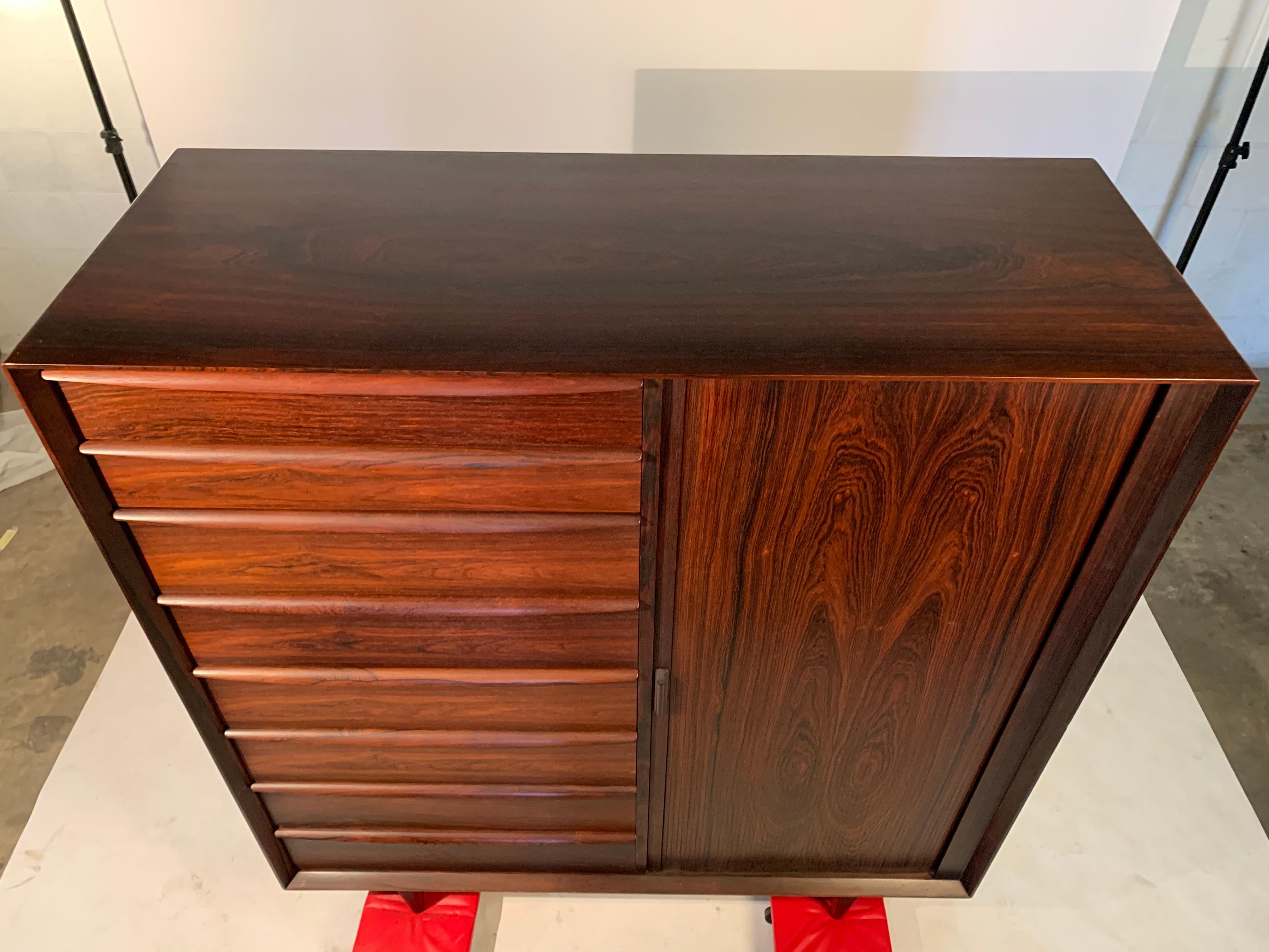 Mid-20th Century Svend Madsen for Falster Rosewood Chest of Drawers