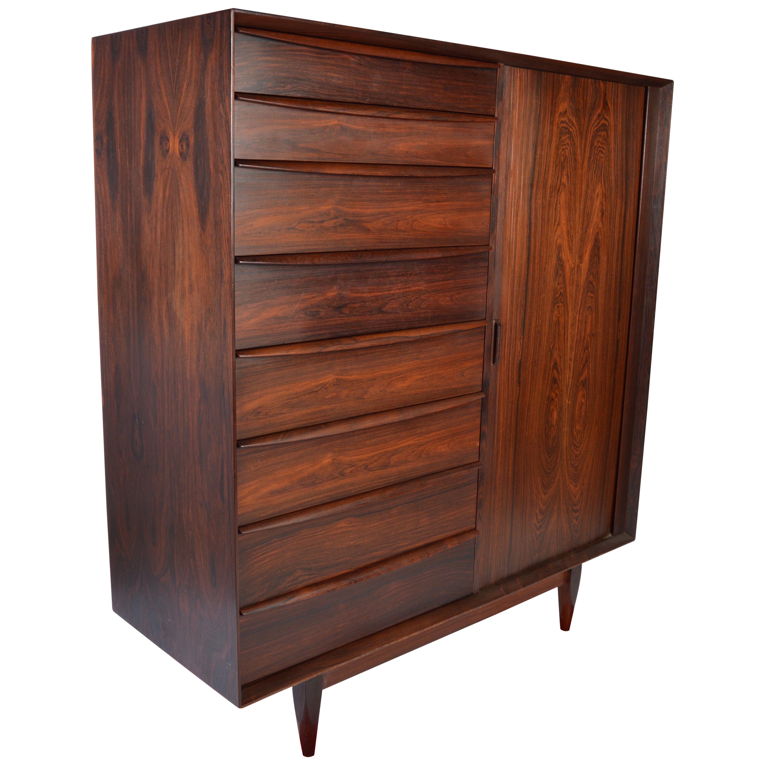 Svend Madsen for Falster Rosewood Chest of Drawers