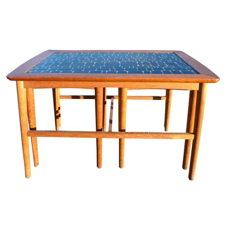 Ensemble de tables gigognes Arne Wahl Iversen pour Ingemann Hansen