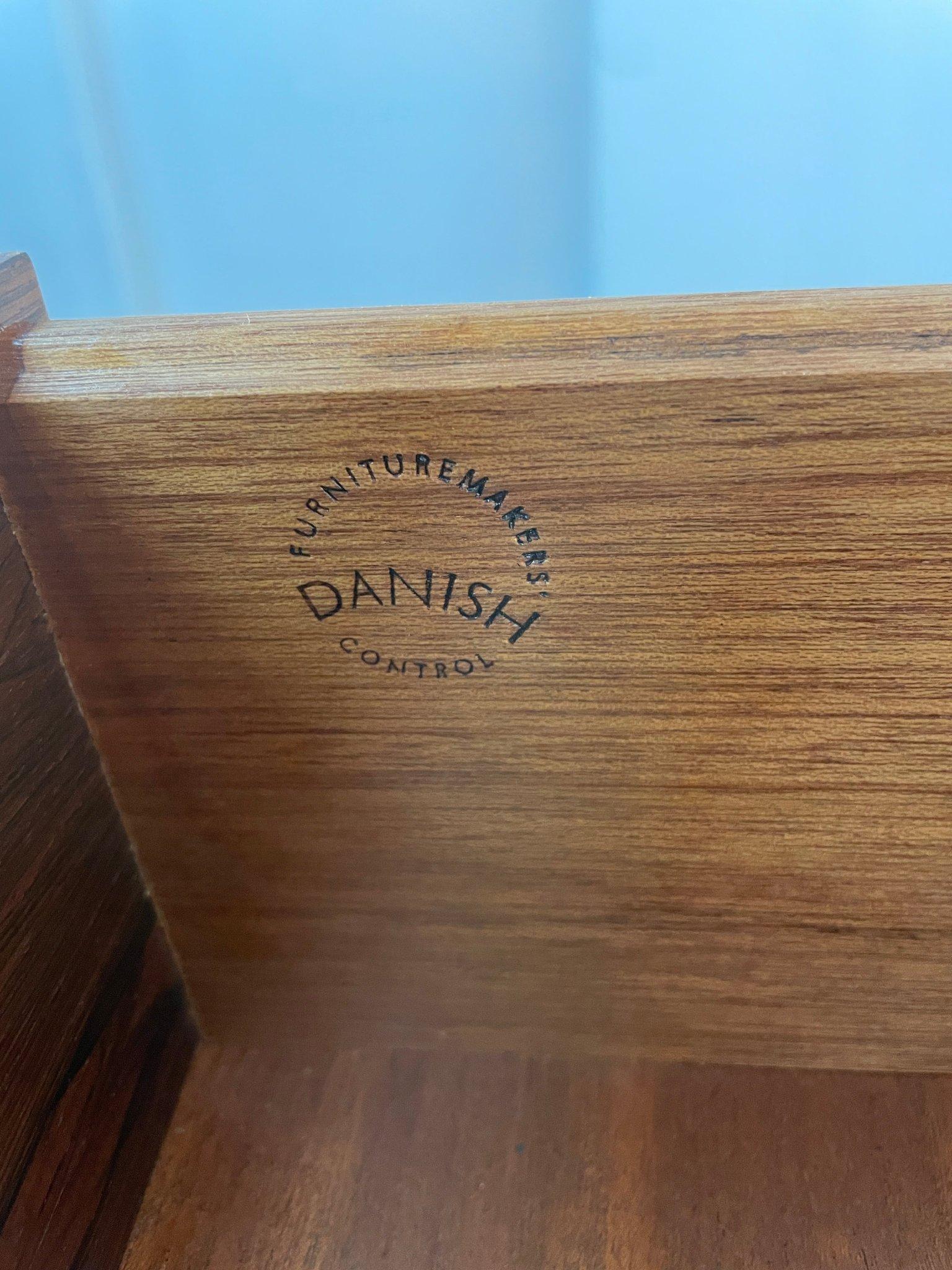 Lacquered Arne Wahl Iversen for Vinde Mobelfabrik Mid Century Rosewood Dresser