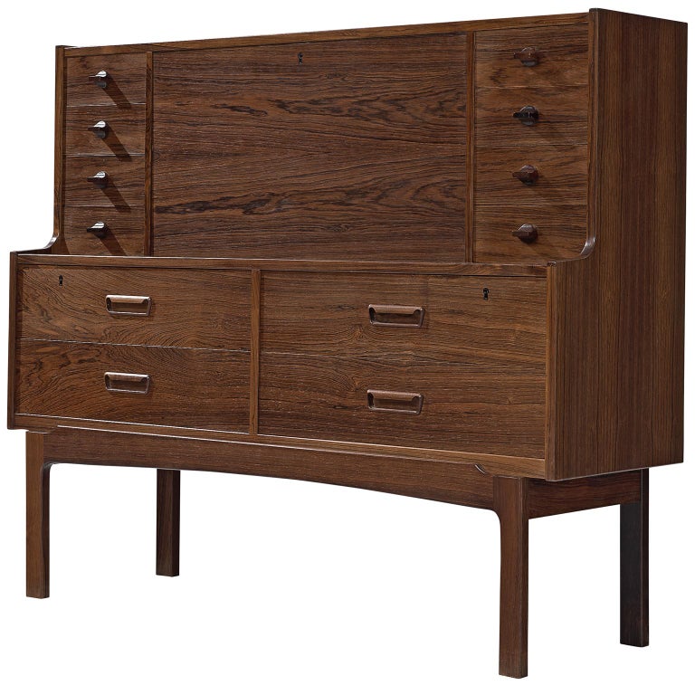 Arne Wahl Iversen Low Cabinet Secretary In Rosewood For Sale At