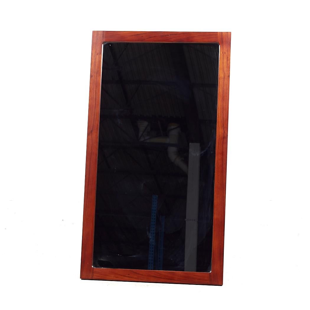 Danish Arne Wahl Iversen Mid Century Rosewood Mirror For Sale