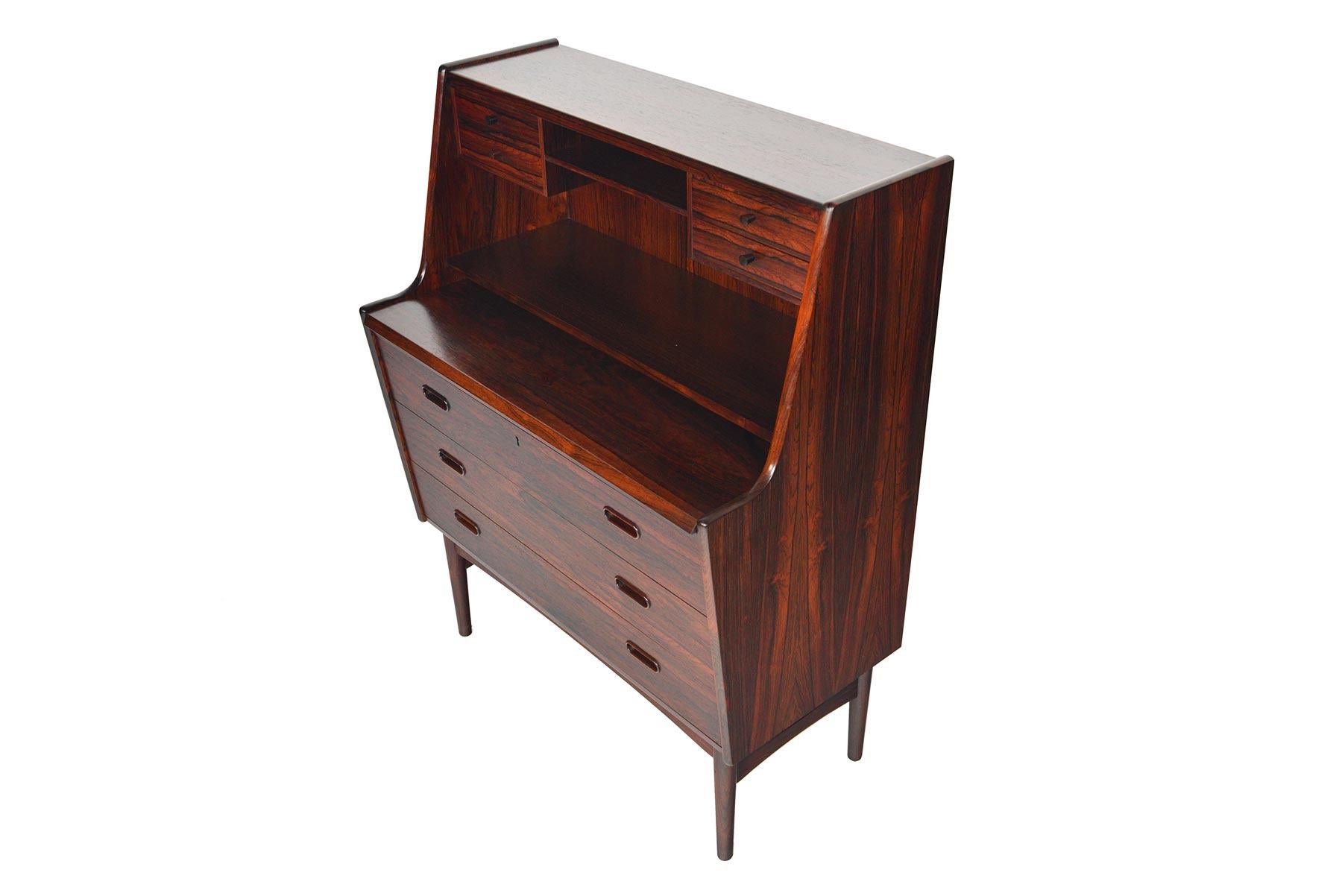 Danish Arne Wahl Iversen Model 60 Rosewood Secretary Desk