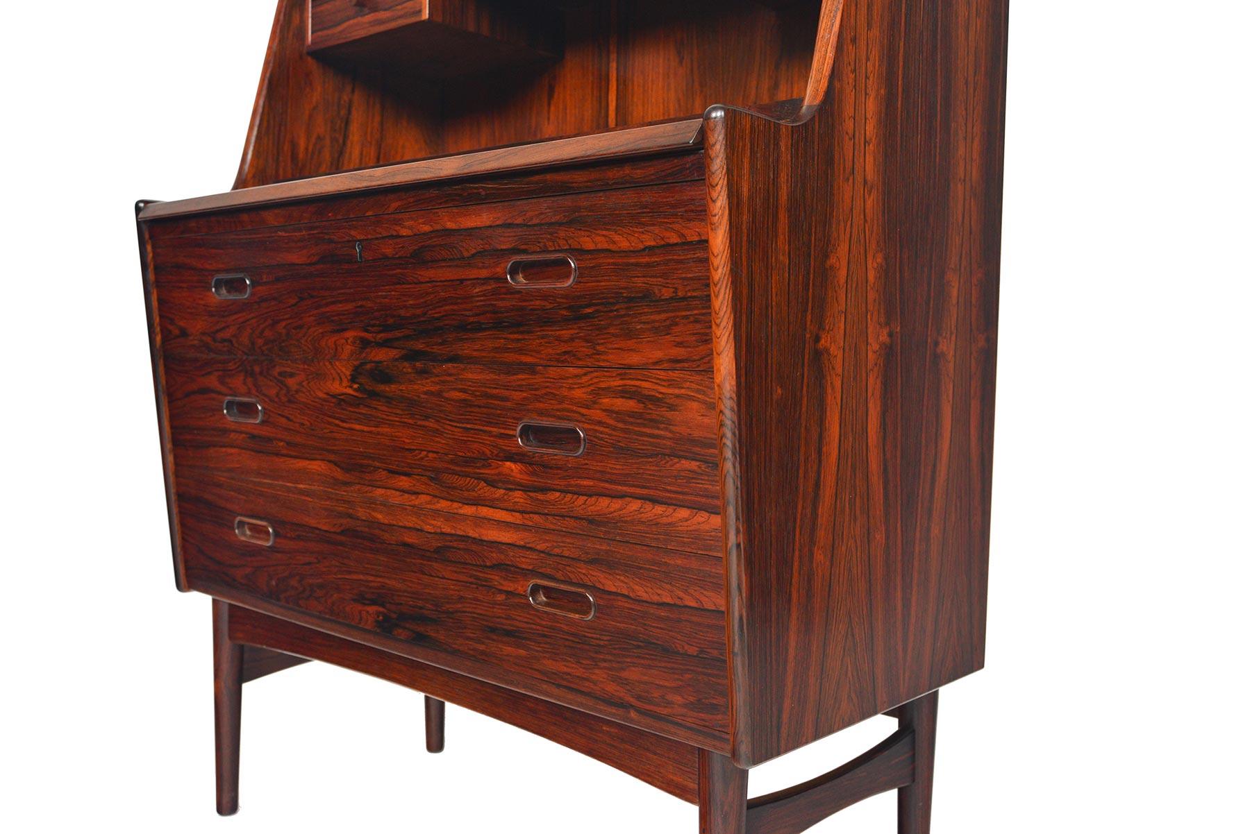 20th Century Arne Wahl Iversen Model 60 Rosewood Secretary Desk