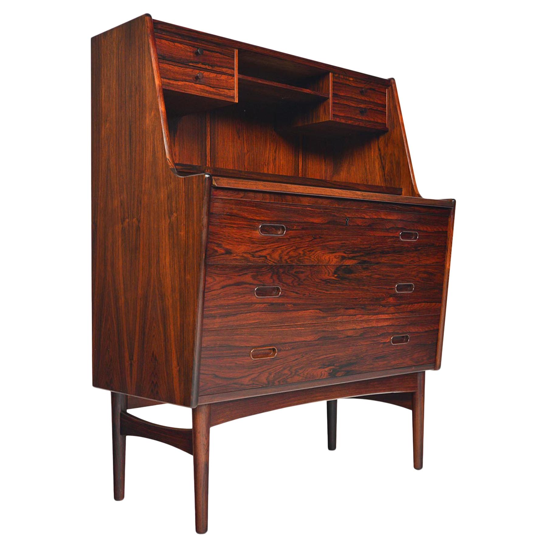 Arne Wahl Iversen Model 60 Rosewood Secretary Desk