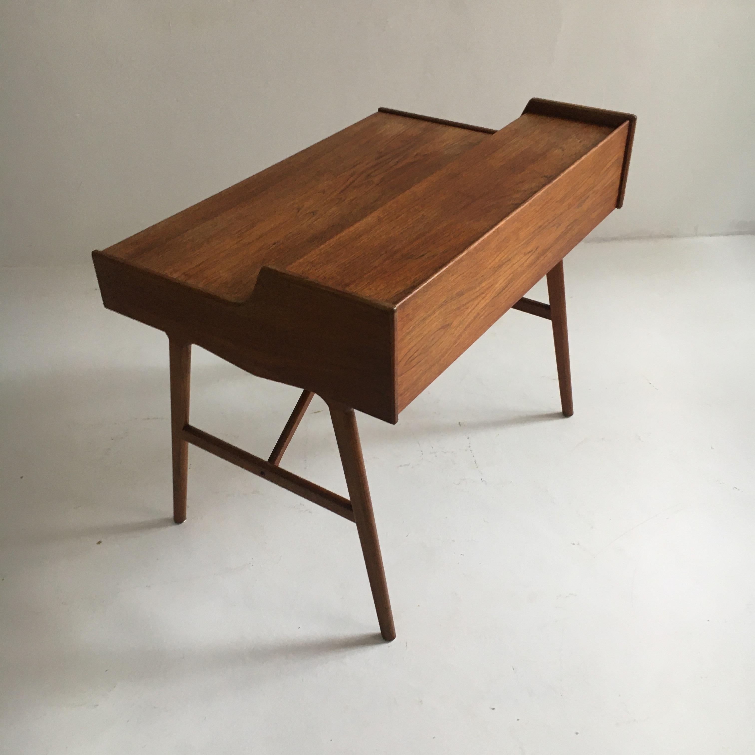 Arne Wahl Iversen Model 64 Teak Desk, Denmark, 1960 For Sale 4