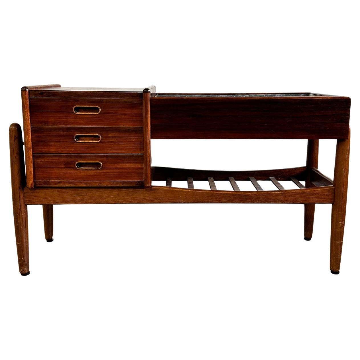 Arne Wahl Iversen Rosewood Danish Modern Planter or Table For Sale