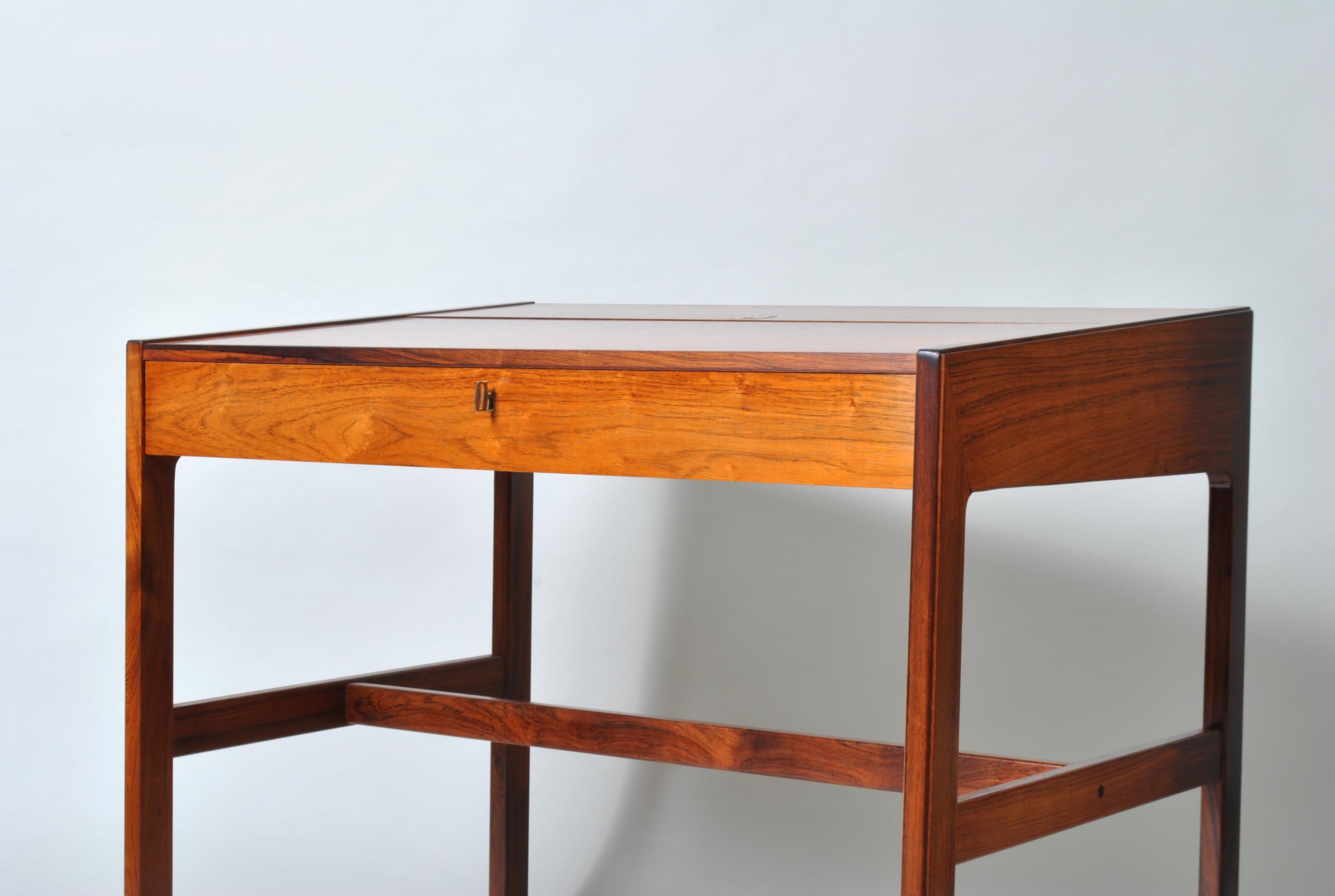 Danish Rosewood Desk By Arne Wahl Iversen 10