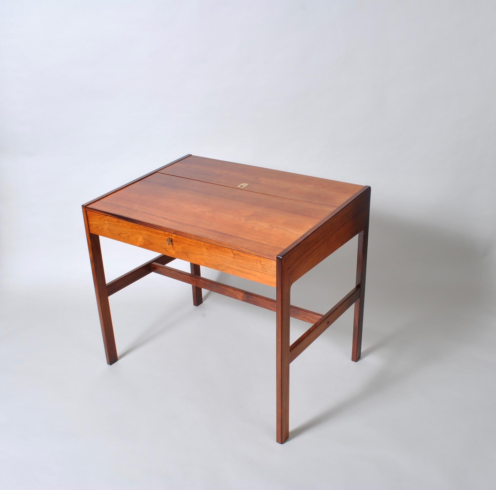 Danish Rosewood Desk By Arne Wahl Iversen 11