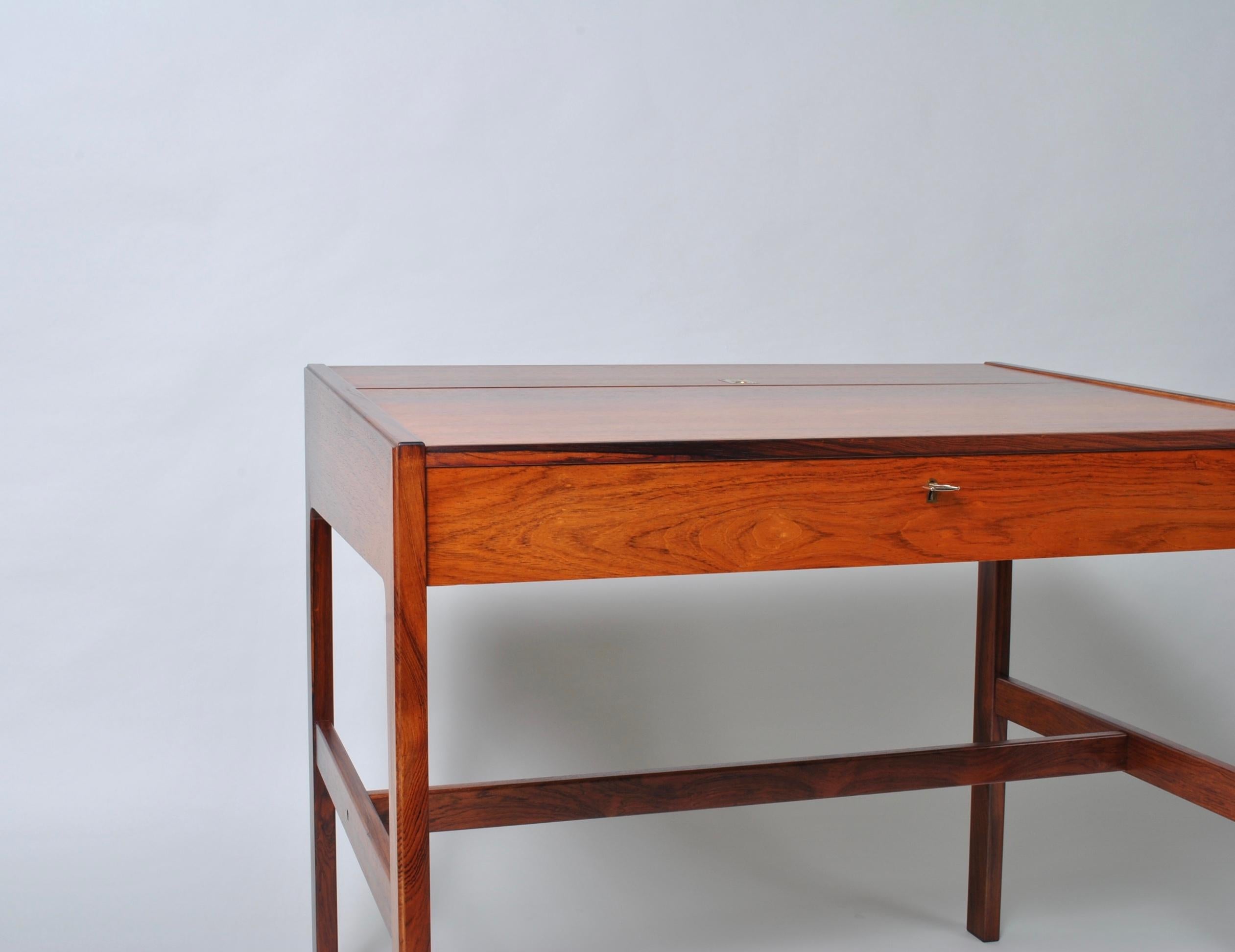 Danish Rosewood Desk By Arne Wahl Iversen 2