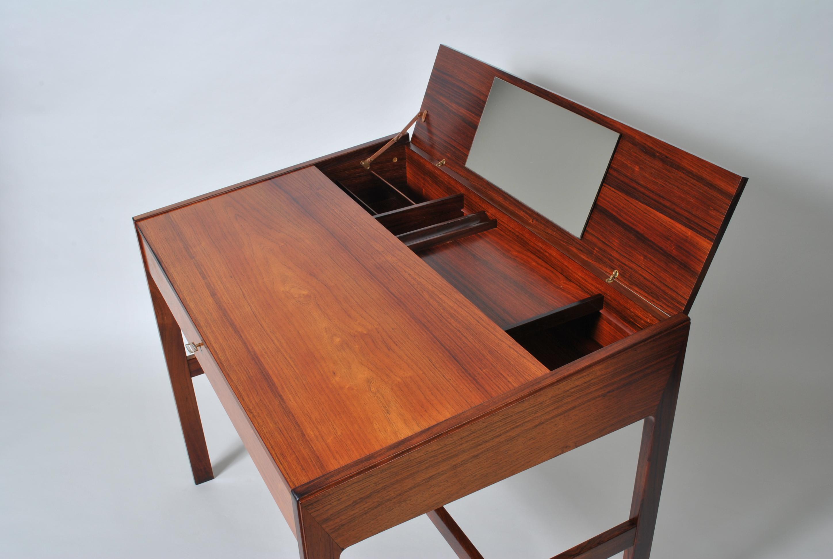 Danish Rosewood Desk By Arne Wahl Iversen 3