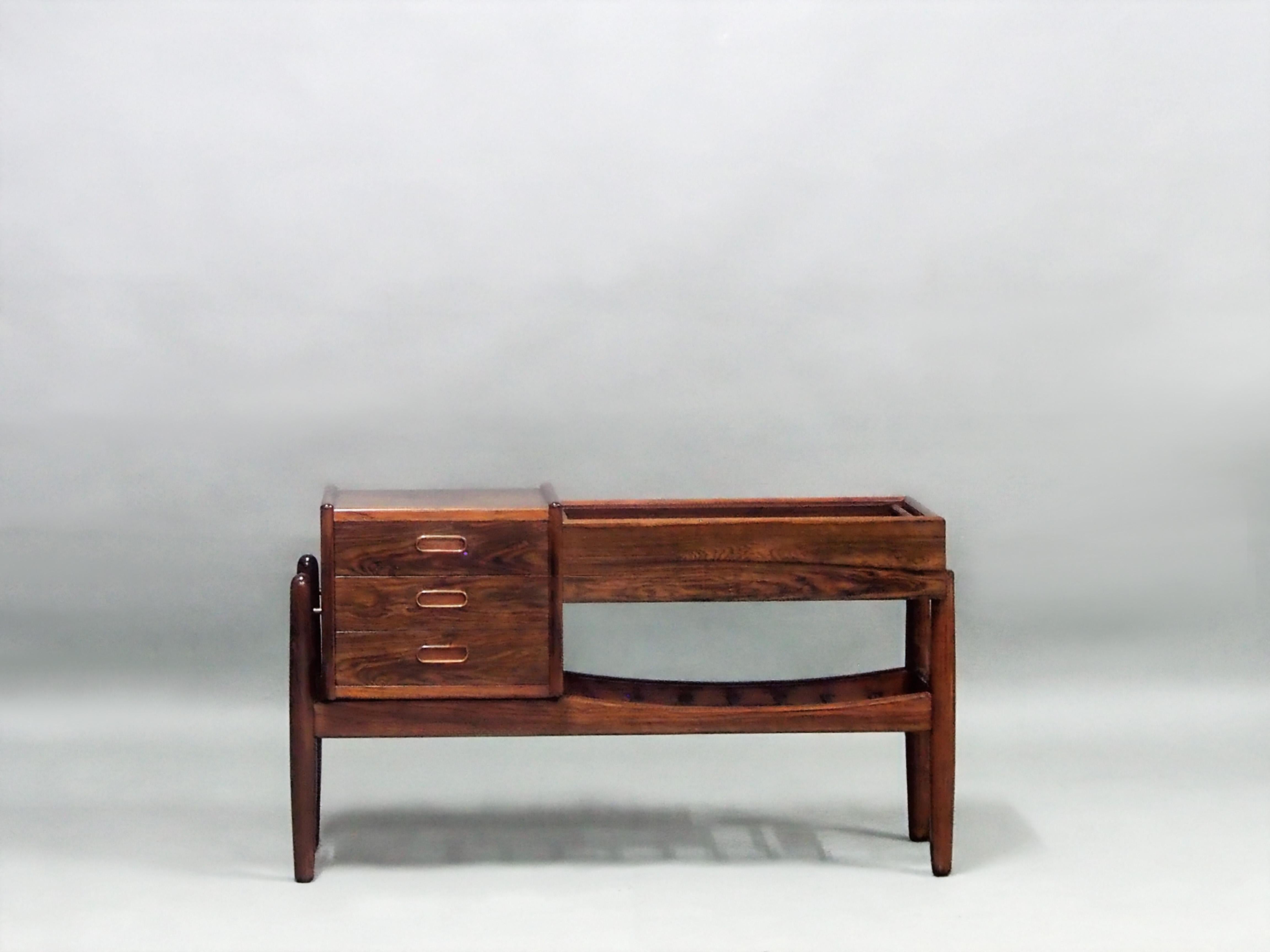 Arne Wahl Iversen Rosewood Planter console table.