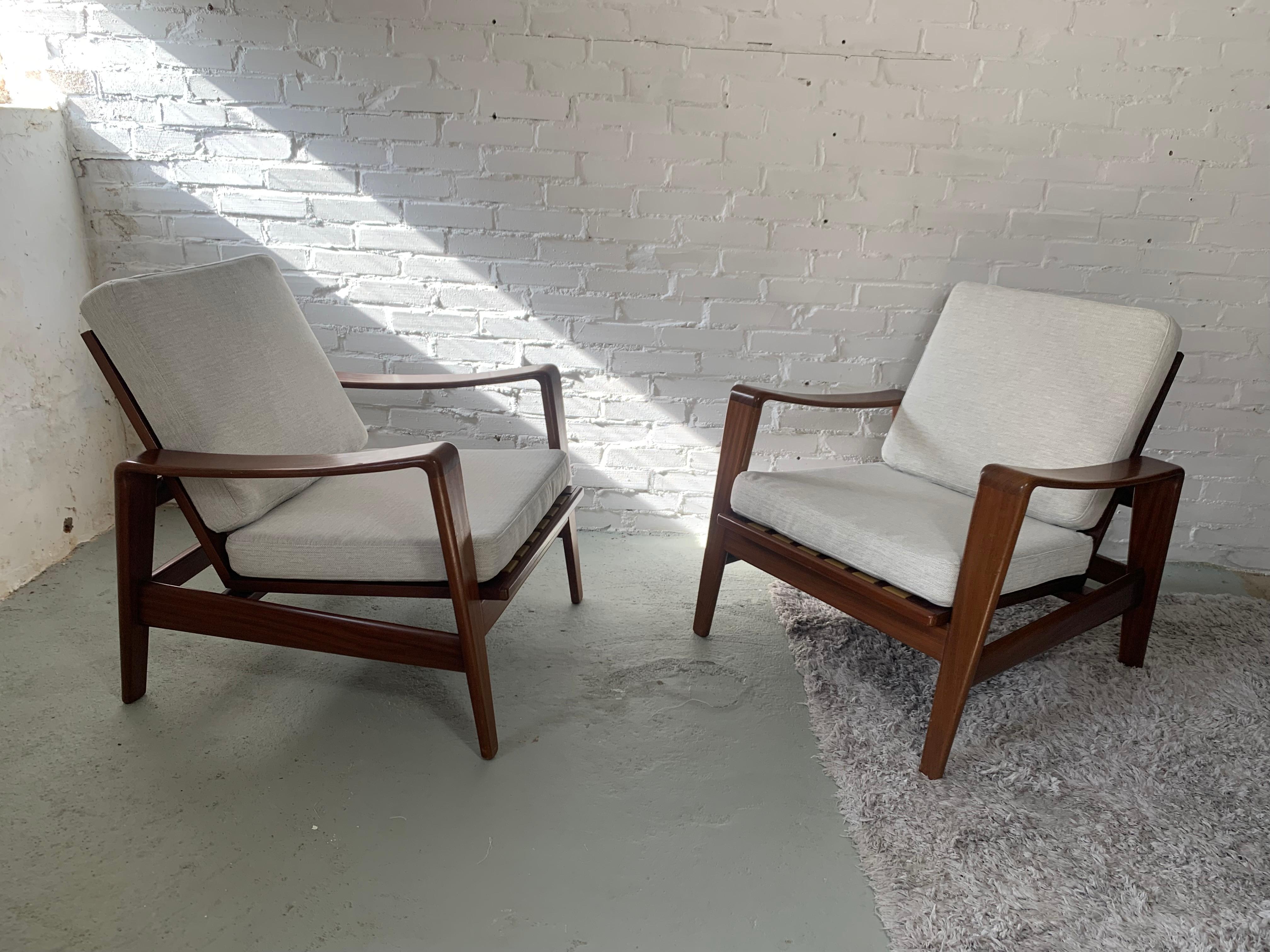 Arne Wahl Iversen Set of 2 Armchairs for Komfort, 1960's 3
