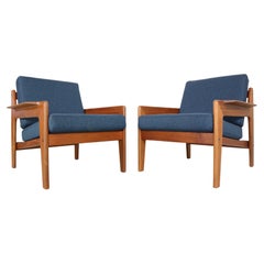  Arne Wahl Iversen Set Of 2 Lounge Chairs for Komfort, 1960s, Denmark