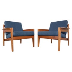 Arne Wahl Iversen Set Of 2 Lounge Chairs for Komfort, 1960s, Denmark
