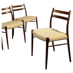 Arne Wahl Iversen Set of 4 Rosewood Dining Chairs c.1960s