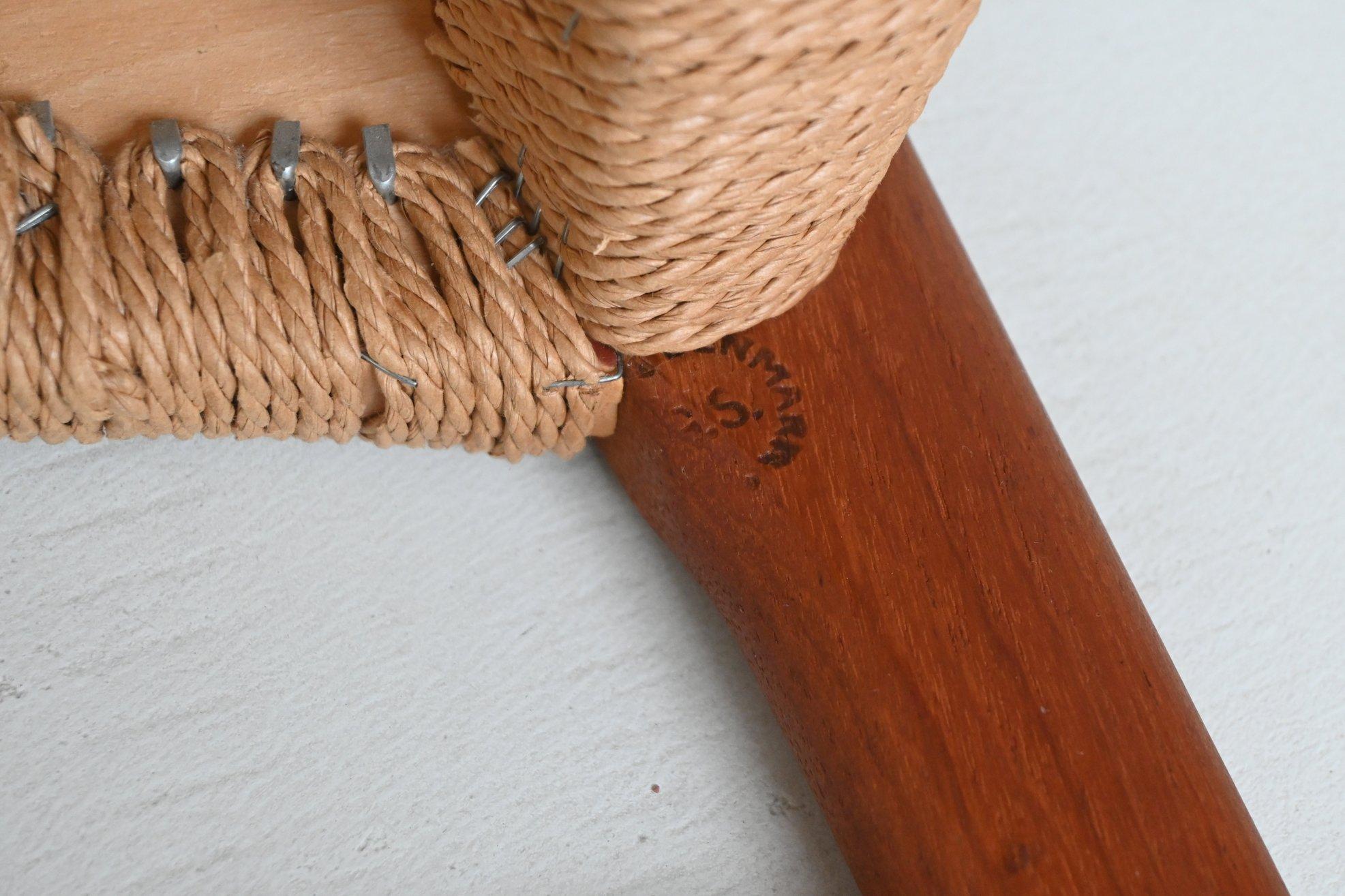 Arne Wahl Iversen Satz von sechs Esszimmerstühlen aus Teakholz Glyngore Dänemark 1960 im Angebot 13