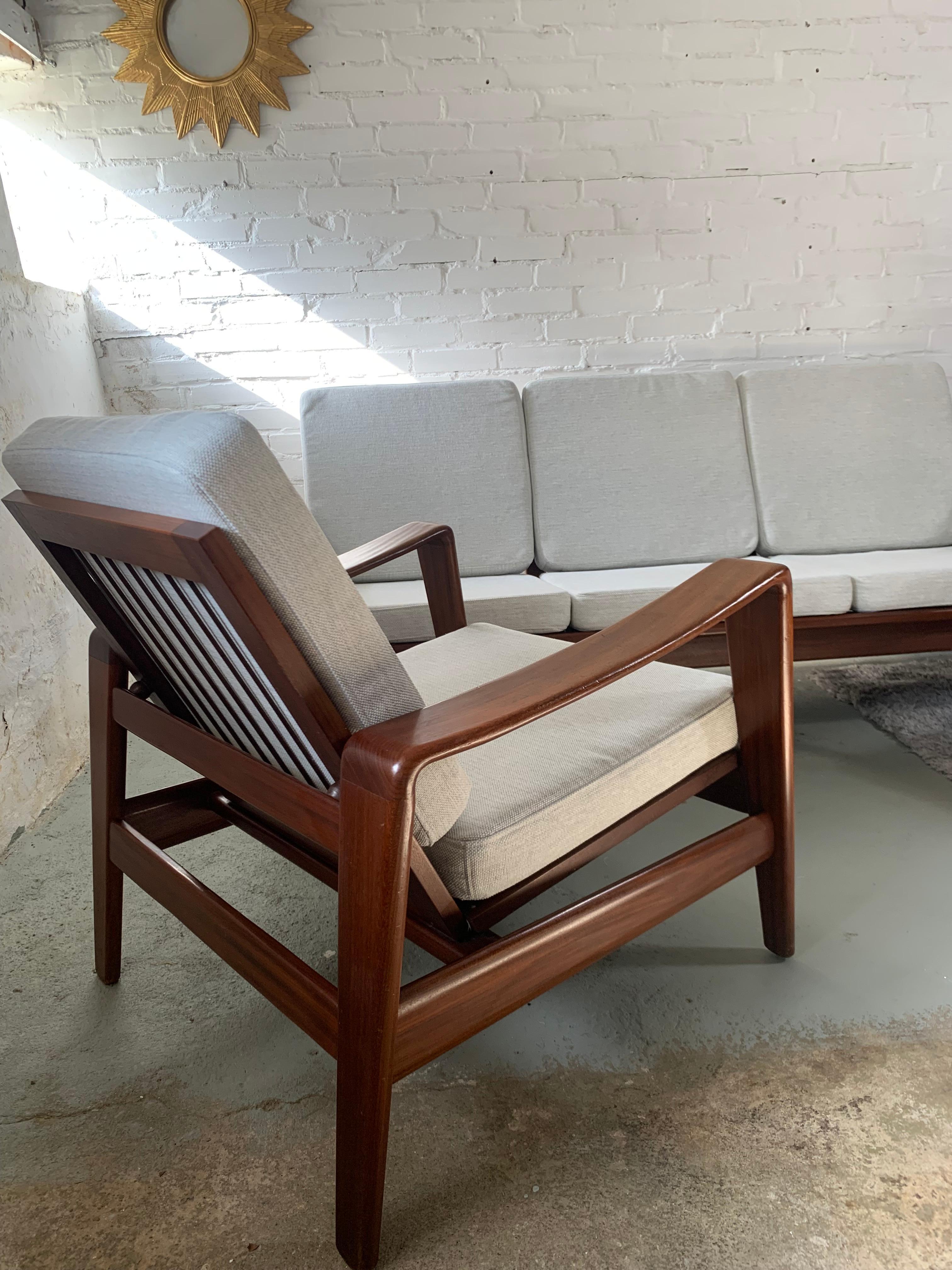 Arne Wahl Iversen Set of Sofa and 2 Armchairs for Komfort, 1960's In Good Condition In Bunnik, NL