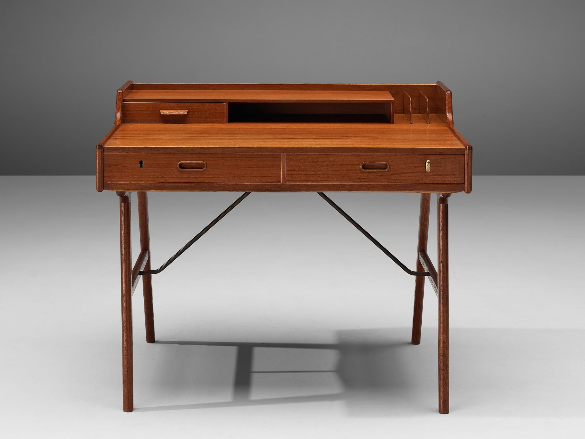 Mid-20th Century Arne Wahl Iversen Small Desk in Teak