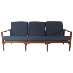 Arne Wahl Iversen Sofa for Komfort in Rosewood, Denmark, 1950s