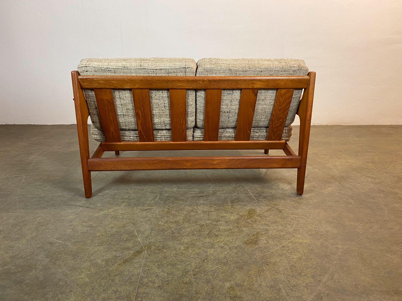 Arne Wahl Iversen Sofa teak Vintage Midcentury 2