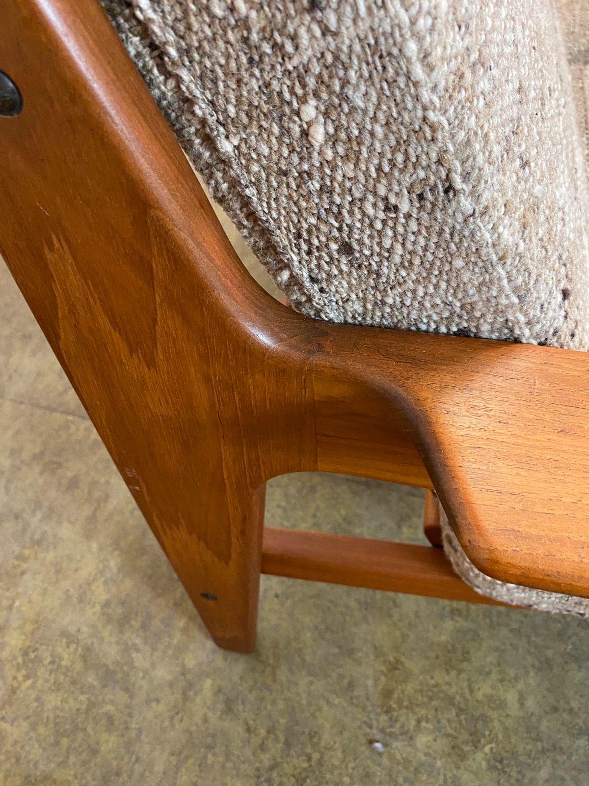 Teak Arne Wahl Iversen Sofa teak Vintage Midcentury