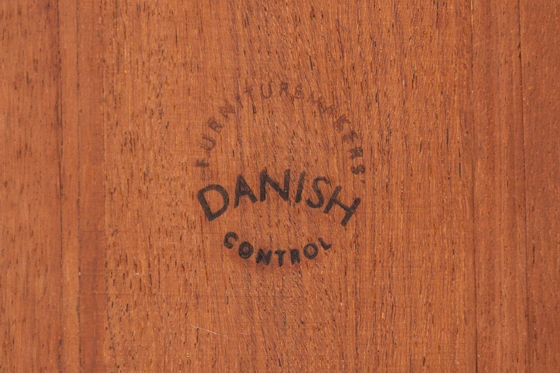 Danois Table de salle à manger en bois de rose Arne Wahl Iversen Square Bow Edge Draw Leaf en vente