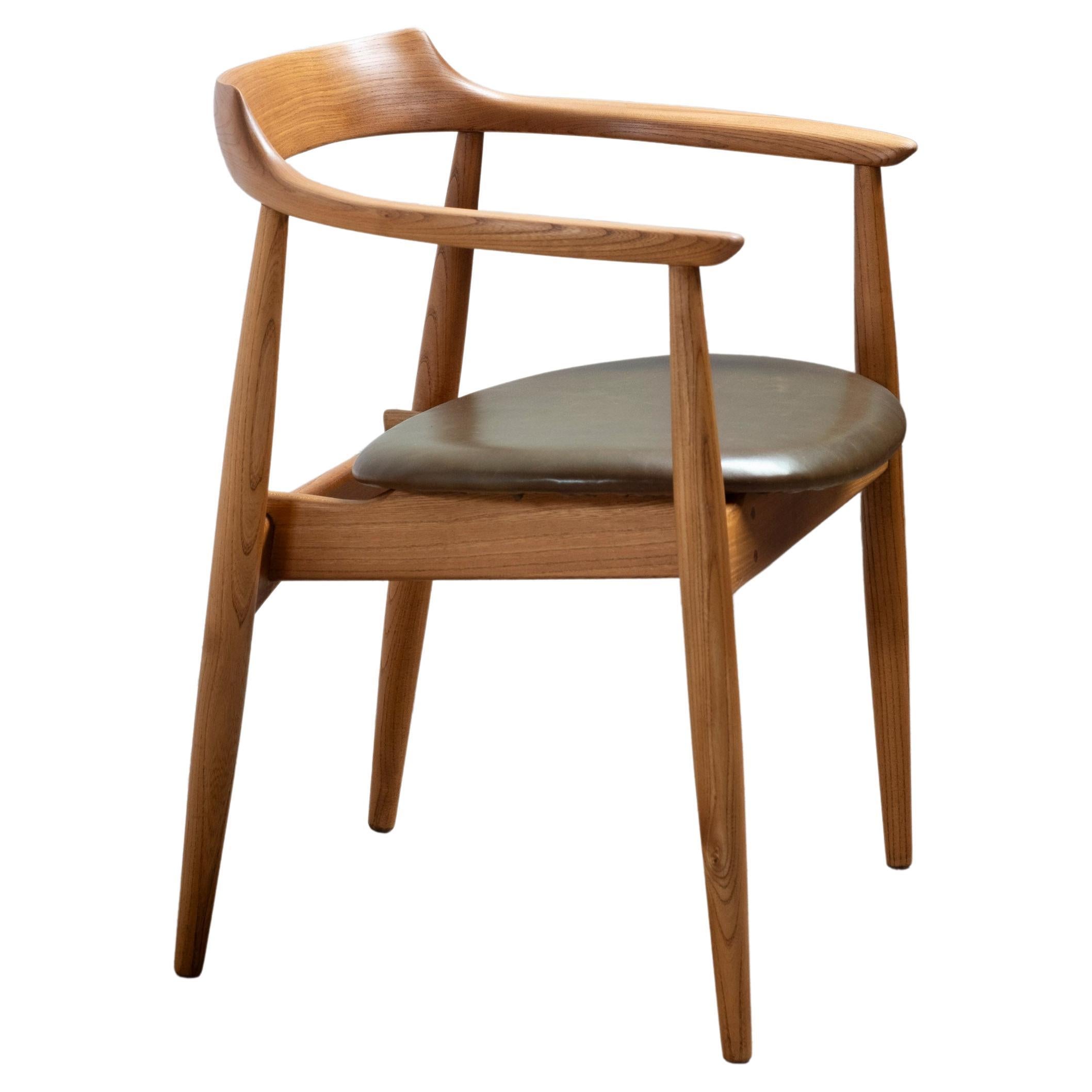 Arne Wahl Iversen ST-750 Chair in Elm, 1960s Denmark For Sale