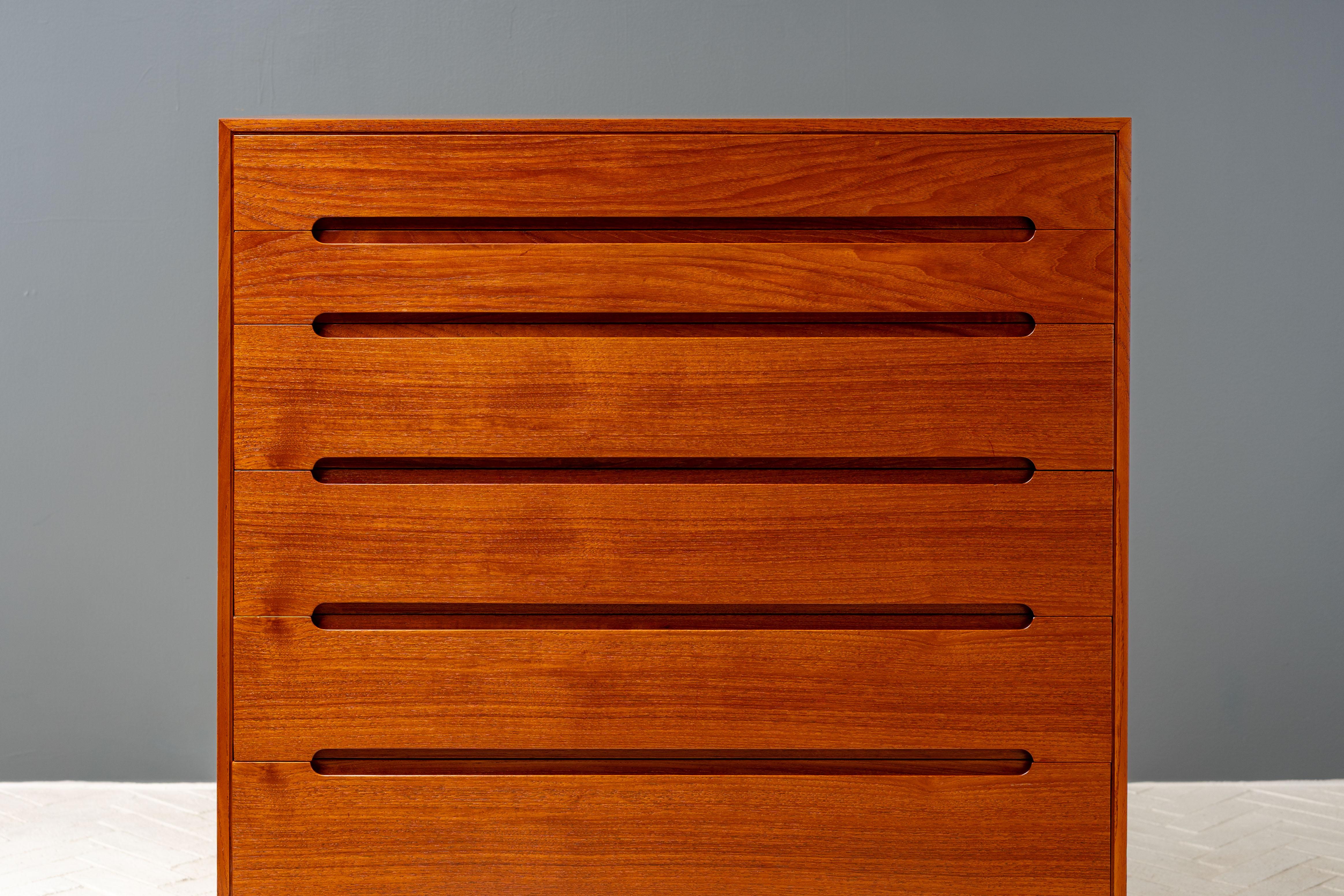 Cassapanca in teak Arne Wahl Iversen in vendita 5