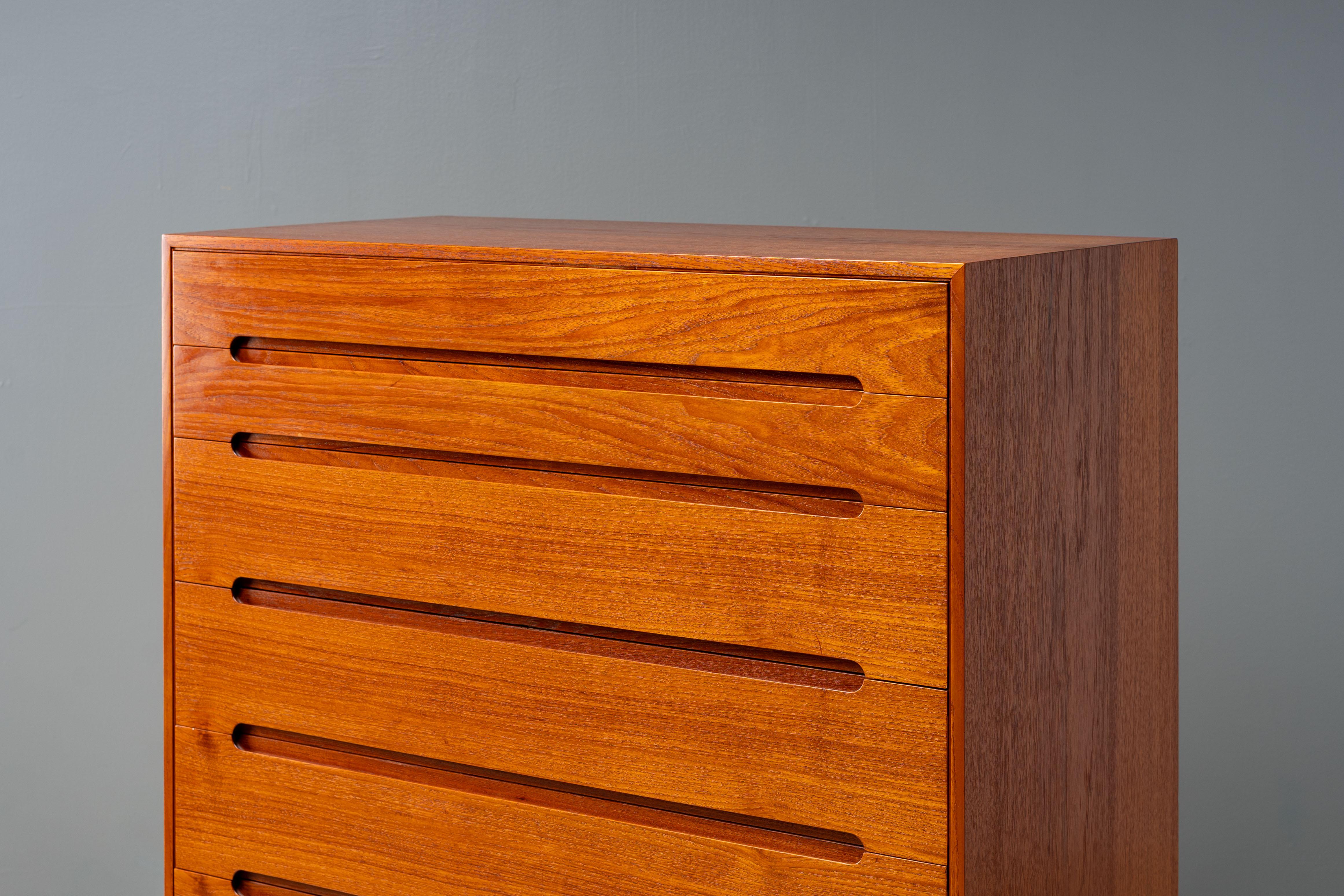 Cassapanca in teak Arne Wahl Iversen in vendita 7