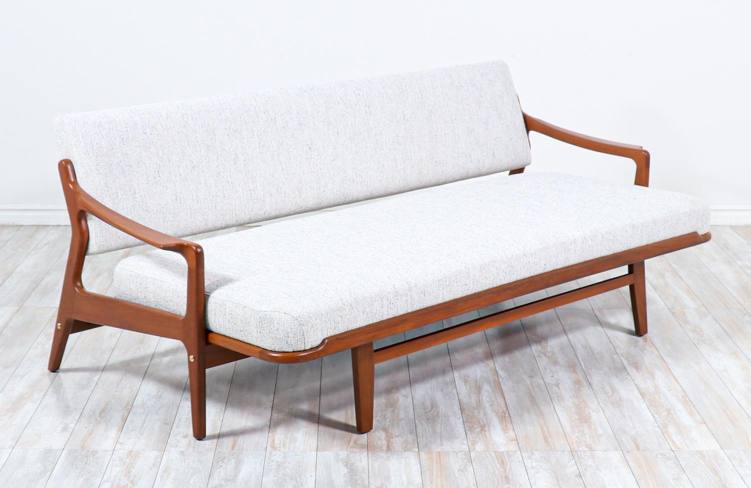 Danish Arne Wahl Iversen Teak Convertible Daybed Sofa for Komfort