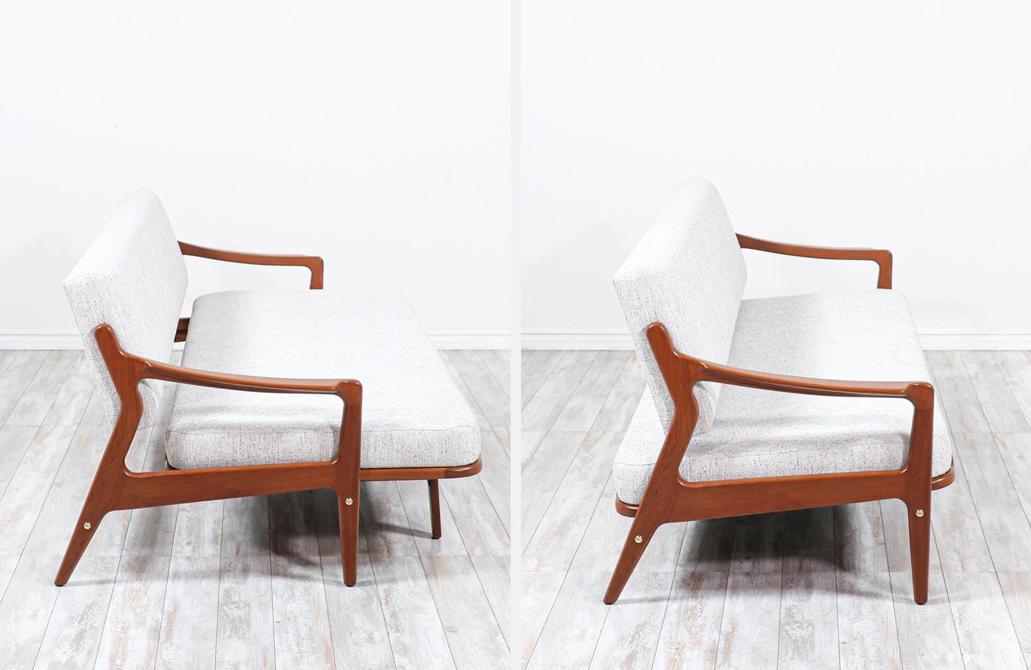 Arne Wahl Iversen Teak Convertible Daybed Sofa for Komfort 1