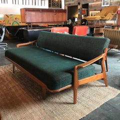 Arne Wahl Iversen Teak Sofa Couch Day Bed Danish Modern Midcentury