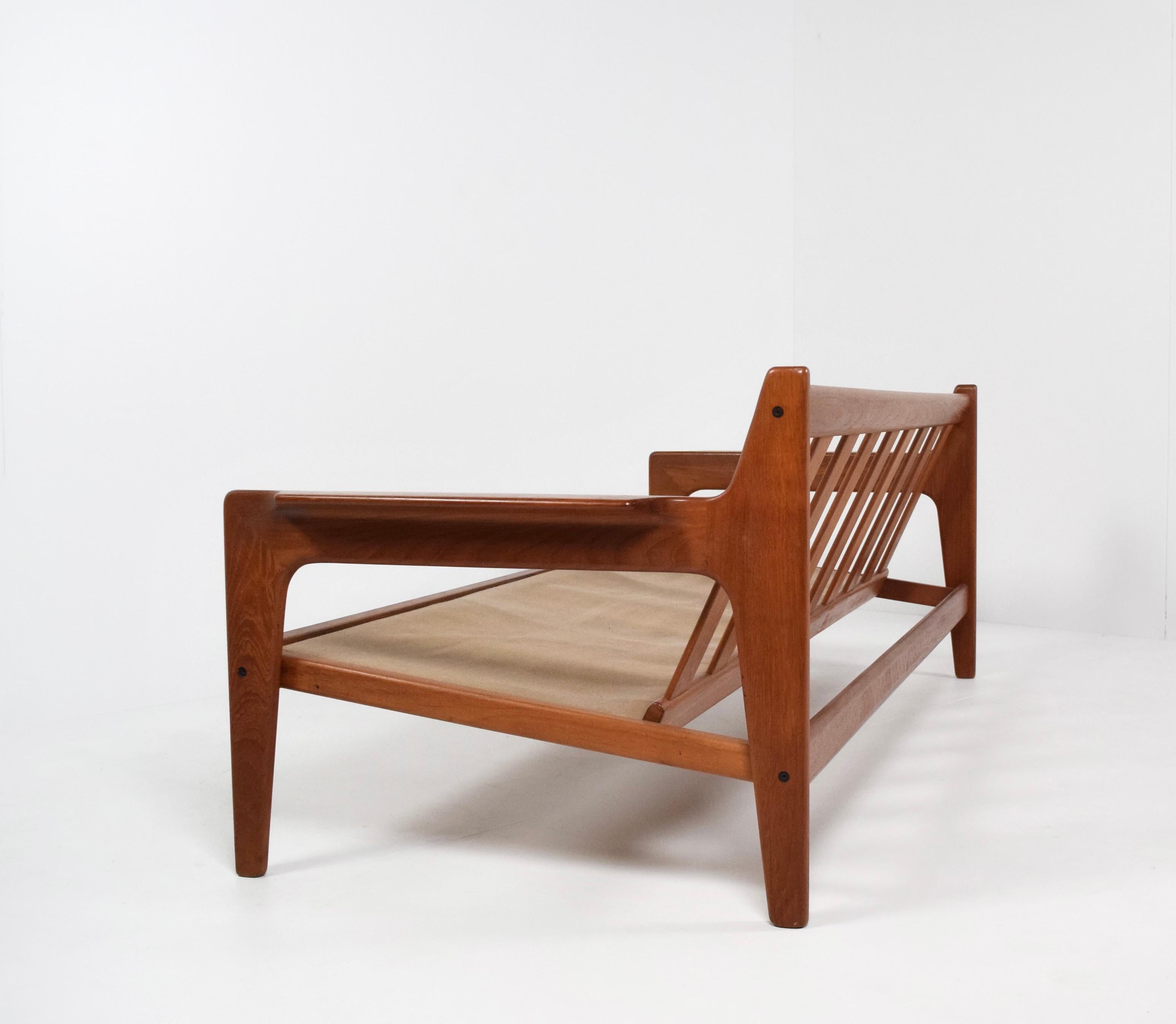 Arne Wahl Iversen Three-Seater Teak Sofa for Komfort, Denmark, 1960s 4