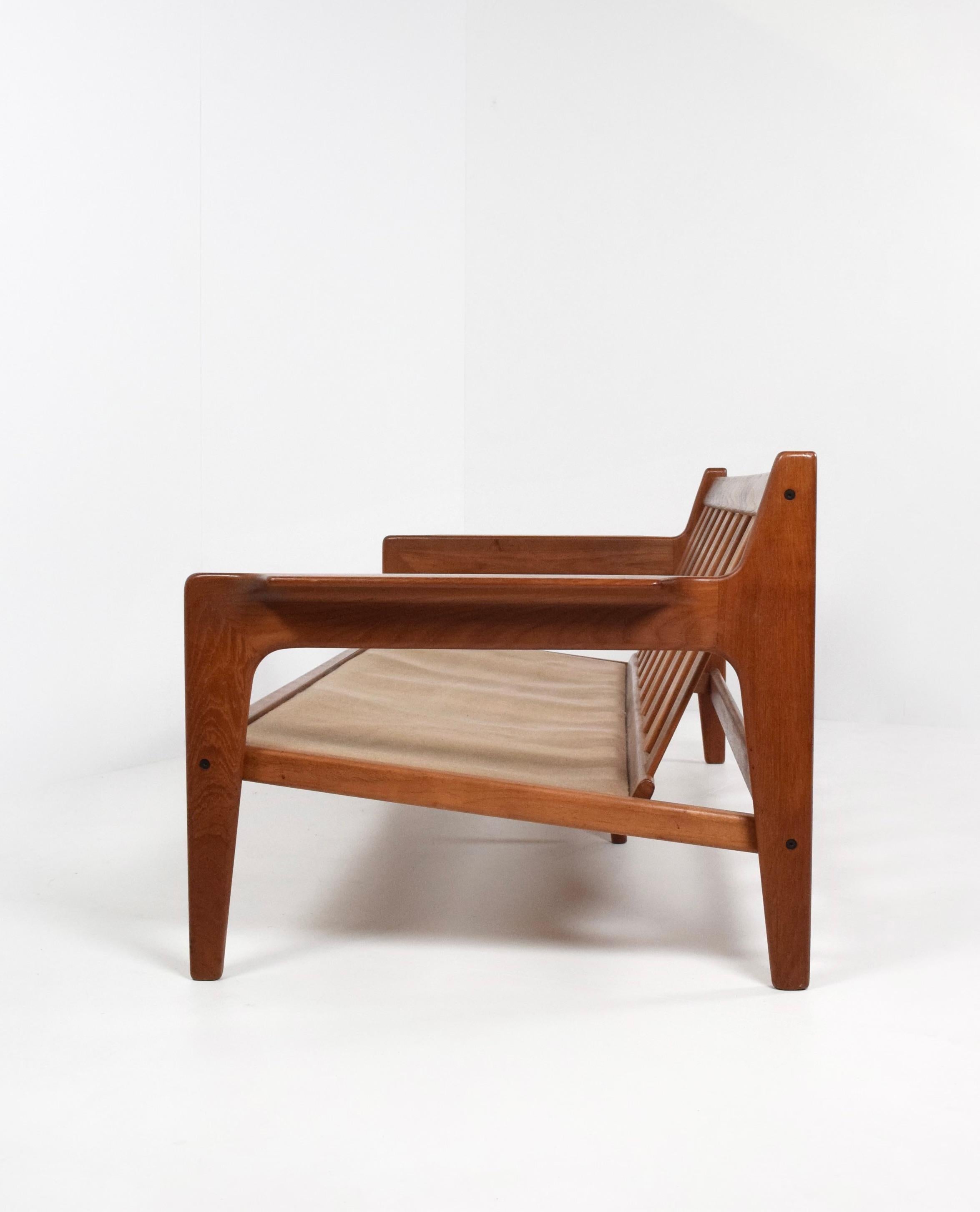 Arne Wahl Iversen Three-Seater Teak Sofa for Komfort, Denmark, 1960s 5