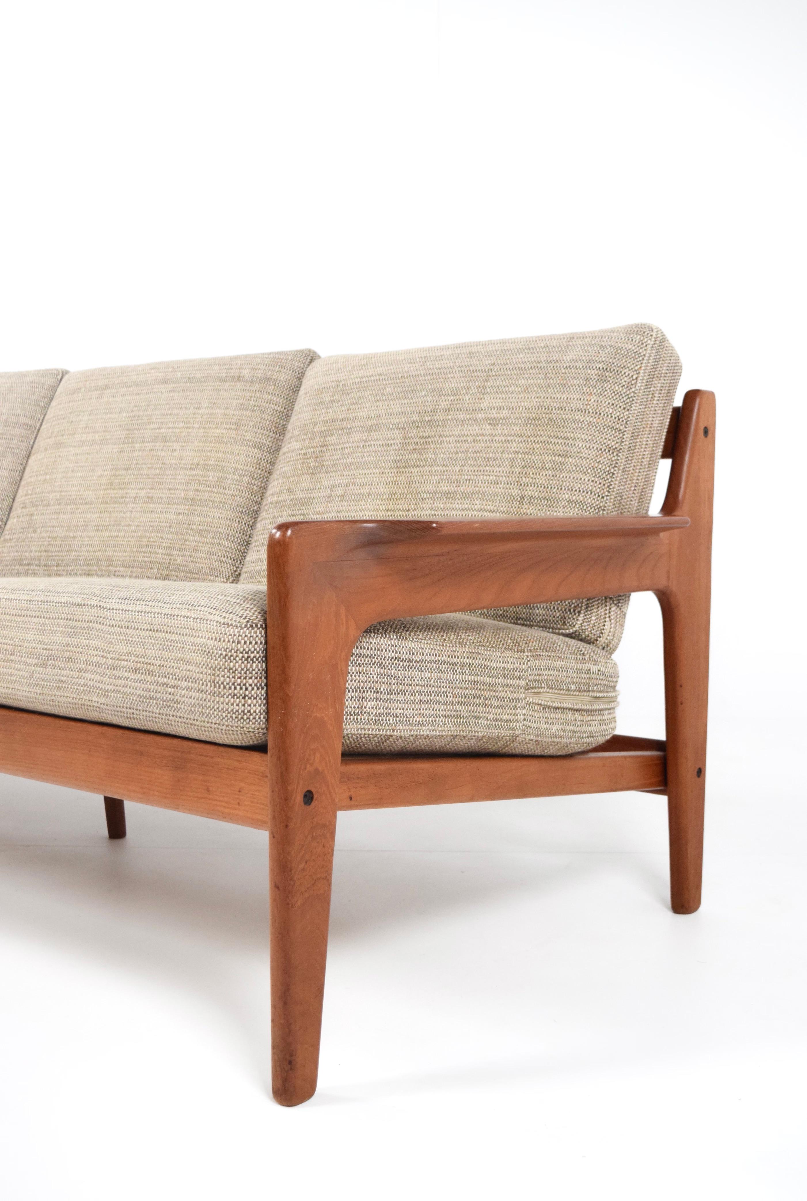 Arne Wahl Iversen Three-Seater Teak Sofa for Komfort, Denmark, 1960s 6