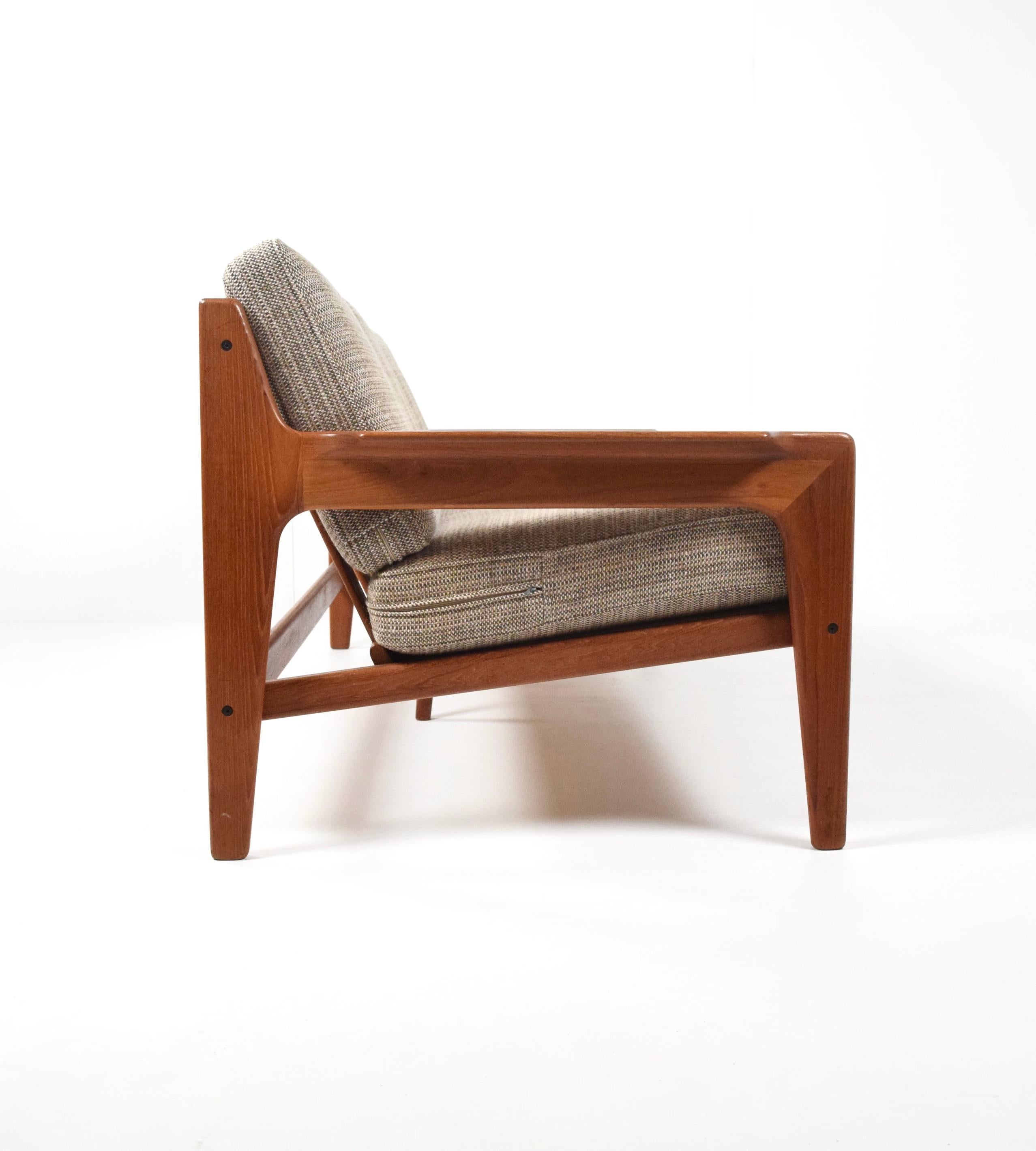 Arne Wahl Iversen Three-Seater Teak Sofa for Komfort, Denmark, 1960s 1