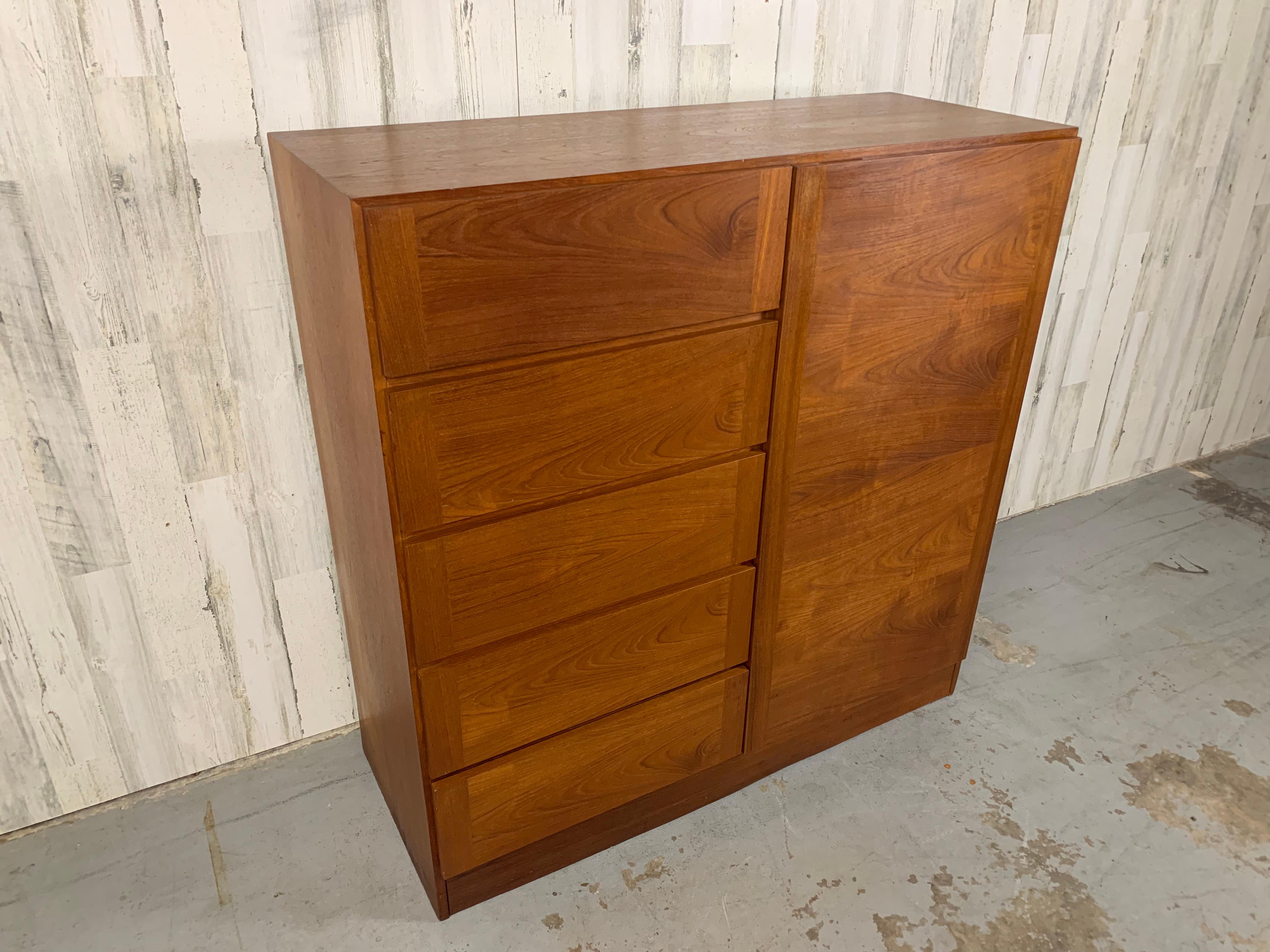 Arne Wahl Iversen Danish modern Highboy Wardrobe 8